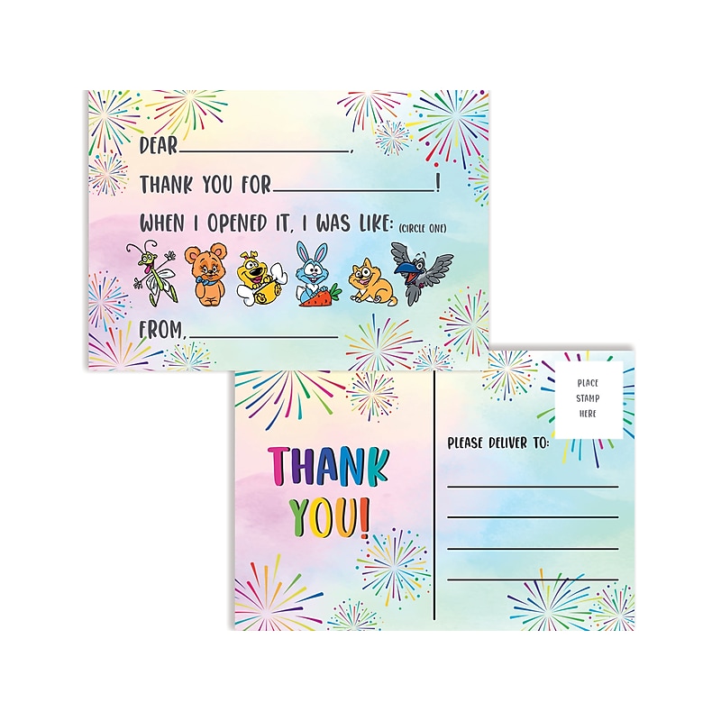 Better Office Thank You Card, 4.25" x 6", Multicolor, 50/Pack (64633-50PK) image 1