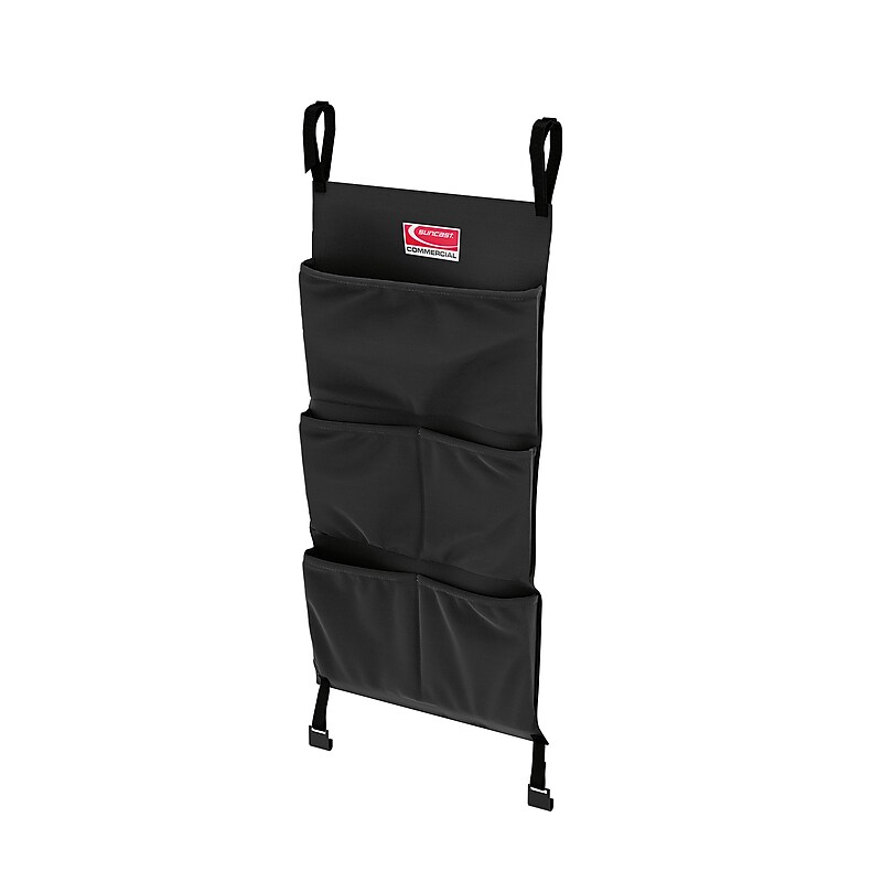 Suncast Commercial Cleaning Cart Bag, Black Polyester (HKCBAG06D) image 1