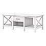 Bush Furniture Key West 47" x 24" Coffee Table, Pure White Oak (KWT148WT-03)~#|#~29B83D04-A7A6-46D8-8AE868BCC2C79FD9_sc7
