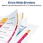 Avery Extra Wide A-Z Tabs Ready Index Dividers, 26 x Divider, Table of Contents, A-Z, 26 Tab/Set, White Divider, 1 Set ~#|#~29B8A7E2-A4D2-4790-8DF710C8169DC08D_sc7