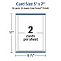Avery Integrated Cards, 5" x 7", Glossy White, 50/Pack (95348)~#|#~29C1E03D-4FE3-4797-86ABA1F59E0FB620_sc7