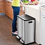 iTouchless SoftStep Stainless Steel Combo Step Pedal Kitchen Trash Can and Recycle Bin with Dual Odor Filters, 16 Gallon~#|#~29C64D71-DAA7-45C1-881C833401D157F3_sc7