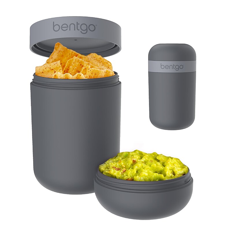 bentgo Insulated Snack Container, Dark Gray, 20 oz. (BGSNKCP-DG) image 1