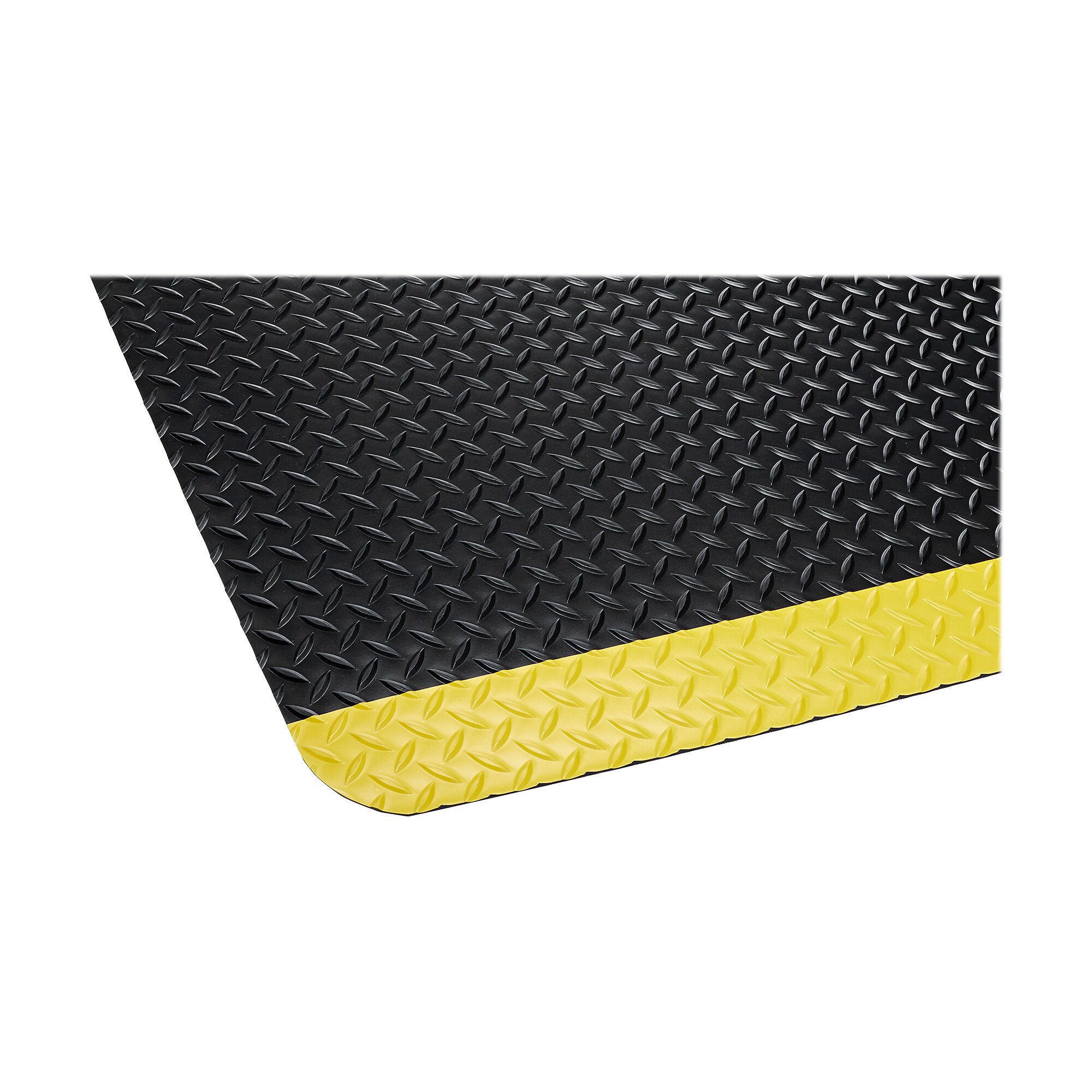 Crown Mats Industrial Deck Plate Anti-Fatigue Mat, 36″ x 60″, Black/Yellow (CD 0035YB) Sansujyuku sansujyuku.com