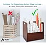 AdirOffice 50-Slot Mobile Roll File, 28.5"H x 30"W x 15.75"D, Mahogany, 2/Pack (626-MA-2PK)~#|#~29CB09B0-00AB-4BCD-9AF1BDCBFFBAEE10_sc7