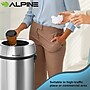 Alpine Industries Stainless Steel Trash Can with Open Lid, 34 Gallon, 2/Pack (ALP470-65L-2PK)~#|#~29CDE5D2-48A4-45FD-AB2AE3343AE3D5B2_sc7