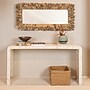 Storied Home Reclaimed Wood and Mother of Pearl Waterfall Console Table, White (DF5900)~#|#~29D00606-48C6-4C56-AAB2821A67E74CEB_sc7