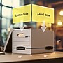 Bankers Box Stor/File Corrugated File Storage Boxes, Lift-Off Lid, Letter/Legal Size, White/Blue, 4/Carton (0070308)~#|#~29D255AB-668D-4C48-9342A87334D8420F_sc7