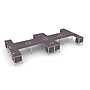 Boss Office Products Simple System 71"W L-Shaped Desk with Pedestal, Driftwood, 8/Set (SGSD027-203)~#|#~29D3DD75-9CAF-48A5-8B65A2E27906AC4E_sc7