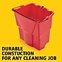 Rubbermaid Executive Series WaveBrake Plastic Dirty Water Bucket, 4.5-Gallon, Red (2064907)~#|#~29D6A3F1-7294-4930-8F4DF395898D2BC3_sc7