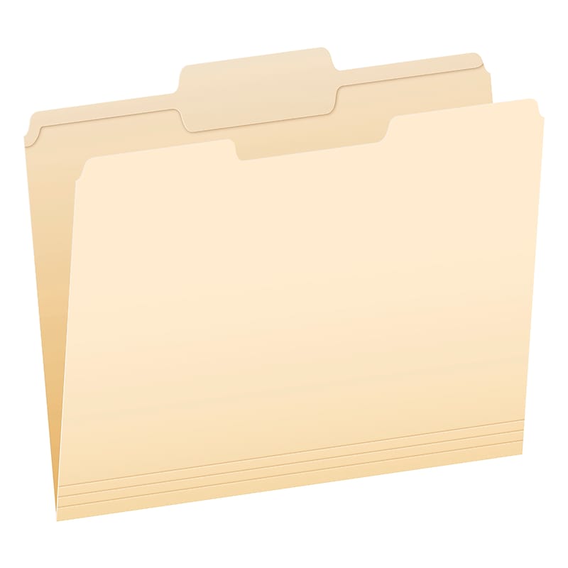 Pendaflex File Folder, 1-Tab, Letter Size, Manila, 100/Box (R752 1/3-2) image 1