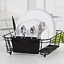 Better Houseware 2-Piece Dish Drainer with Drain Board, Black (KITBTHST2)~#|#~29DED409-D5C4-4EF7-A011B9678C45B281_sc7