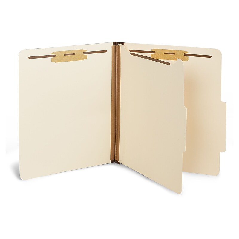 Staples® Classification Folder, 1-Dividers, 1 3/4" Expansion, Letter Size, Manila, 10/Box (ST384873/384873) image 1