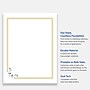 Avery Gold Double Border with Florals Matte Blank Card, White, 10/Pack (S00-DPG)~#|#~29E34542-A29F-44E4-BD3E4E8CA3352C2F_sc7
