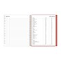 2026 Blue Sky Bespoke Letterpress Pomegranate Blush 8" x 10" Calendar Year Monthly Planner, Faux Leather Cover (156221)~#|#~29F1E992-6549-427C-82EA8AB8113D2931_sc7