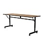 Correll Econoline 60"W x 24"D Adjustable Foldable Training Room Table, Laminate, With Wheels, Medium Oak (FTM2460TF06)~#|#~29F6EEC4-C86C-4C3C-8BA982F21ED6DAF3_sc7