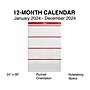2024 Staples 24" x 36" Wall Calendar, Red/Black/White (ST53999-24)~#|#~29FA1624-EF70-42E5-BBE3CE2D789BF66F_sc7