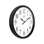 Infinity Instruments Bromidic Wall Clock, 16"Dia. (20311BK-4556)~#|#~2A0599A9-A62D-4D8E-99250D1A9C1E55B6_sc7