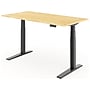 FlexiSpot E7 Pro 60"W Electric Adjustable Bamboo Standing Desk, Bamboo/Black (E7BPRO6030-LBZB)~#|#~2A164D6D-1D81-47FF-A0F3F118C7955892_sc7