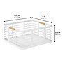 mDesign Steel Organizer, Matte White/Natural (25945)~#|#~2A17A95C-37BC-4190-B11AB8EBEAD579B6_sc7