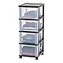 Iris Narrow Chest, 4 Drawer, Black, 2/Pack (575002)~#|#~2A19ADEE-B62D-451F-A5584E0B816E905D_sc7