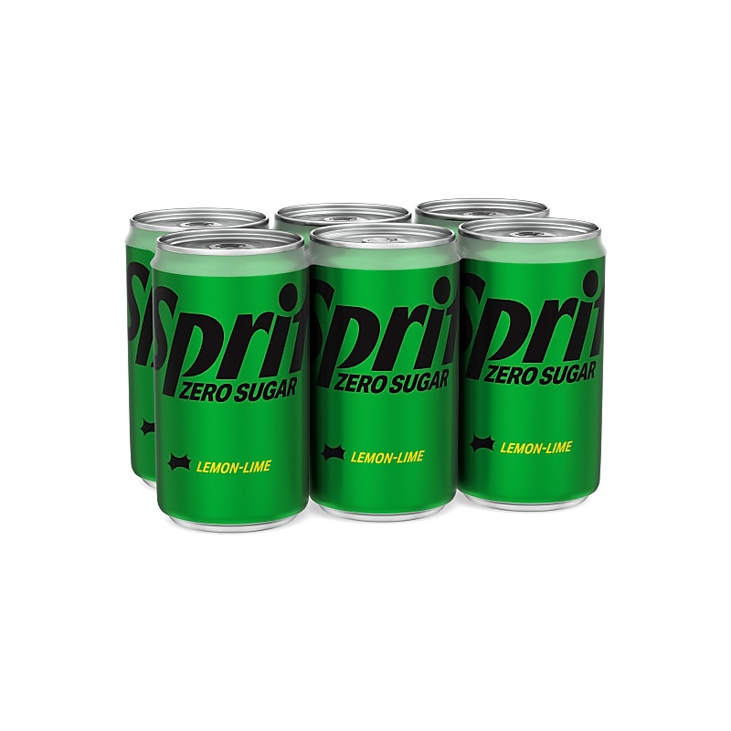 Sprite Mini Can Zero Sugar Lemon Lime Soda, 7.5 oz., 24 Cans/Carton (00049000061024) image 1