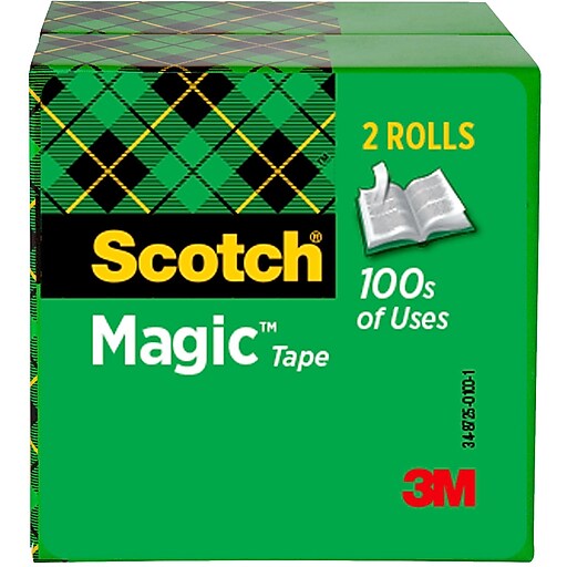 Scotch Magic Invisible Tape Refill, 3/4 x 27.77 yds., 24-Pack