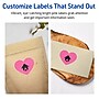 Avery Laser/Inkjet Heart Multipurpose Labels, 2-9/32" x 1-27/32", Bright Pink, 120/Pack (94603)~#|#~2A235217-C481-4D17-B314FEE68C8AEA0C_sc7