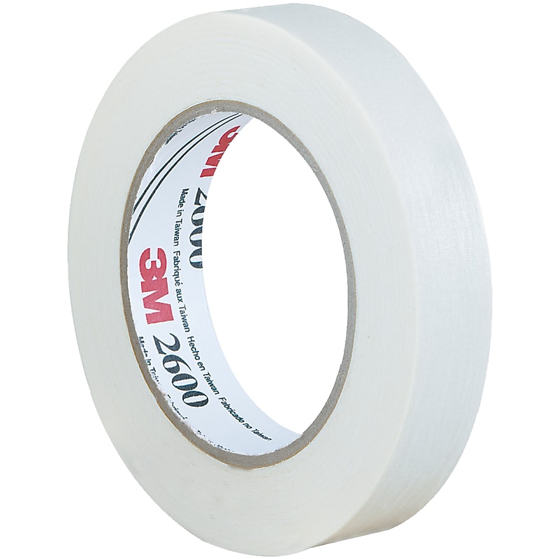 3M 2600 Masking Tape, 1" x 60 yds., Tan, 36/Carton (T935260) image 1