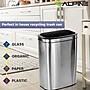 Alpine Industries Stainless Steel Trash Can with Liner, 10.5 Gallon, 2/Pack (ALP470-40L-2PK)~#|#~2A279D9E-9E05-4B2A-BF44C7FB86AA029F_sc7