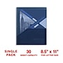 Staples 2 Pocket Plastic Presentation Folder, Letter Size, Navy (ST26384-CC)~#|#~2A29029C-5A08-44B5-B67C4F6031D20597_sc7