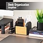 Mind Reader 3-Compartment Wood Desk Organizer, Black (ARCHORG-BLK)~#|#~2A2BCE7A-45ED-465A-A0B113688F22E7AF_sc7