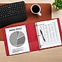 Staples 1 1/2" 3-Ring Non-View Binder, D-Ring, Burgundy (55365/26302)~#|#~2A2C7E29-AD8C-4A5B-A5052B9BA84B802B_sc7