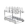 Household Essentials Glidez 2-Tier Multipurpose Steel Pull-Out Storage Organizer with Dual-Slide, Chrome (HHC42617-1)~#|#~2A315DE3-CDA9-4925-B9239FC1FAEEFA71_sc7