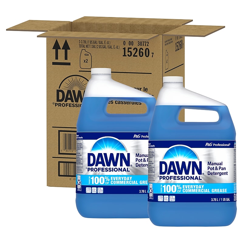 Dawn Professional Manual Pot & Pan Dish Soap, Original Scent, 1 Gal., 2/Carton (12163) image 1