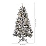 Safavieh 5.5 ft. Pre-Lit Frosted Green Artificial Christmas Tree, 200 Lights (FXP2019A)~#|#~2A344AC1-67EE-464C-9BC37B6D6554DA9B_sc7