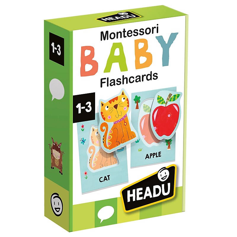Headu Montessori Baby Flash Cards, 24/Set (HDUEN22700) image 1