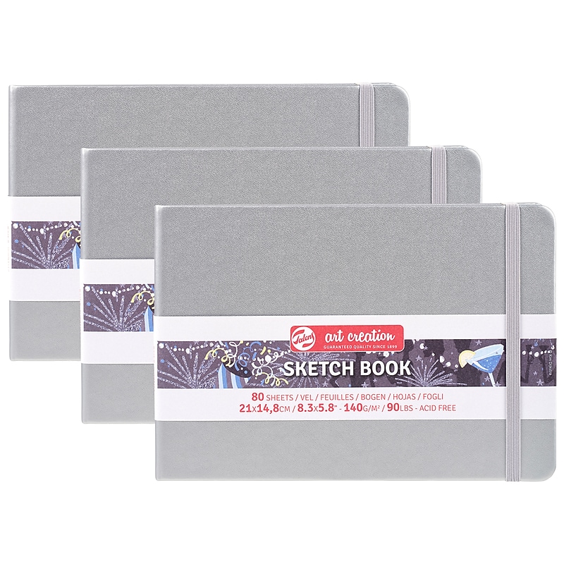 Talens Art Creation 8.3" x 5.8" Sketch Book, 80 Sheets/Book, 3/Bundle (TLN9314045M-3) image 1