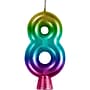 Creative Converting Metallic 8 Birthday Candles, Rainbow, 12/Pack (365112)~#|#~2A47BECE-34F3-42B0-8AC0091F67299EE6_sc7