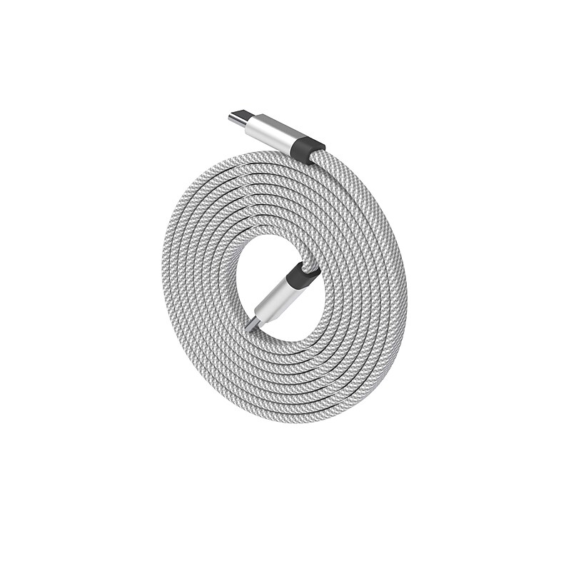 Function101 NEAT CABLE Magnetic USB-C Charging Cable, 4.9 ft., Silver (F101-LCSI5) image 1