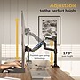 Mount-It! Dual Monitor Gas Spring Desk Mount with Pole and Crossbar For Screens Up to 32", 19.8 lbs Per Arm, Black (MI-12005)~#|#~2A4C83DE-9AD3-4A85-A9BDF648801A6C09_sc7