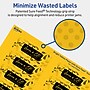 Avery Laser/Inkjet Rectangle Multipurpose Labels, 1" x 3", Bright Yellow, 160/Pack (94224)~#|#~2A4D2100-391D-42AD-BAE8FD9E41BC93DE_sc7