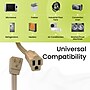 GoGreen Power 14/3 6' Appliance Cord, Beige, 3/Pack (GG-25606)~#|#~2A4DAB55-565A-422F-93B778EF3E27C82B_sc7