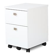 South Shore™ Interface 20" Laminated Particleboard 2-Drawer Mobile File Cabinet, Pure White