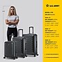 US Army FOX 3-Piece Hardside Spinner Carry-On Luggage Set, TSA Checkpoint Friendly, Black (USLFOXSML-BLK)~#|#~2A561B76-E257-443D-84A2B8B188ABE3C6_sc7