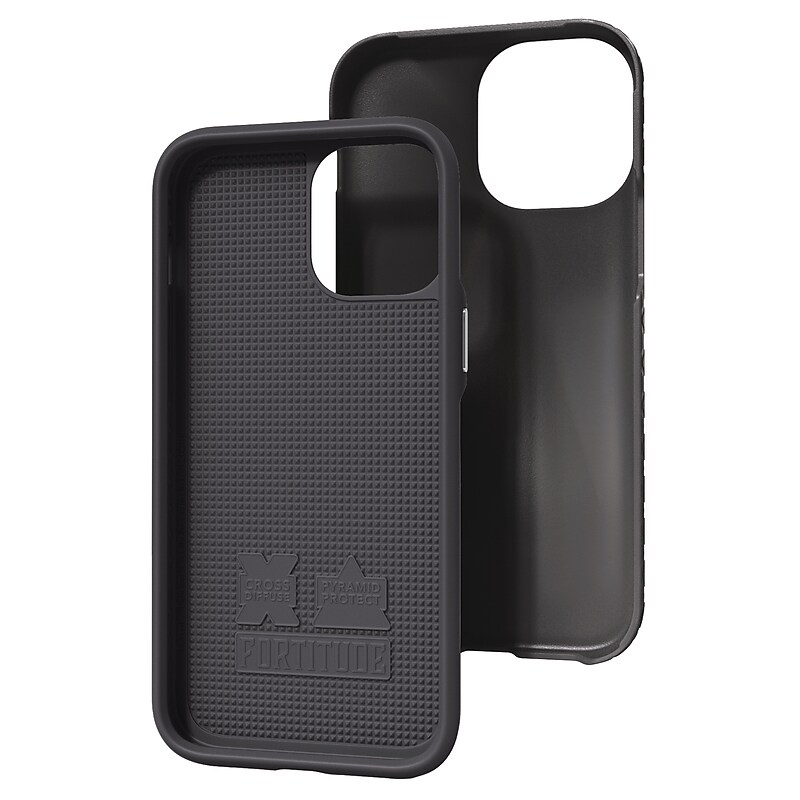 cellhelmet Fortitude Rugged Case for iPhone 12/12 Pro, Shock Absorbing, Black (CHELCFORTI61OB) image 1