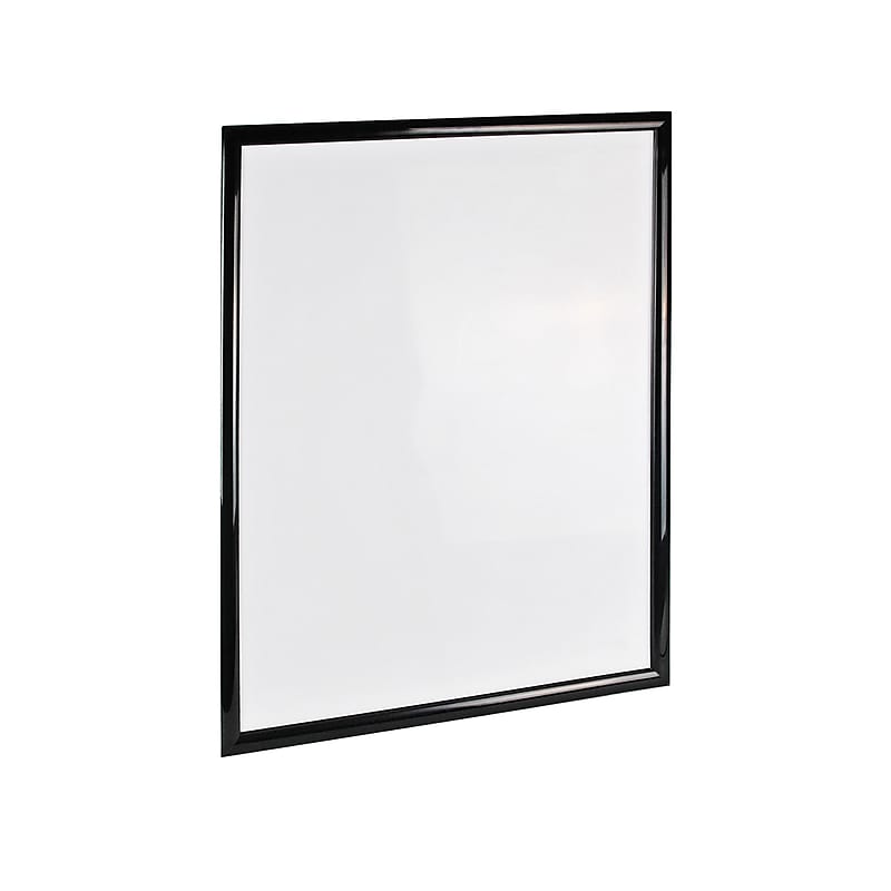 Azar Sign Holder, 22" x 28", Wall Mounted, Black Plastic (300342-BLK) image 1