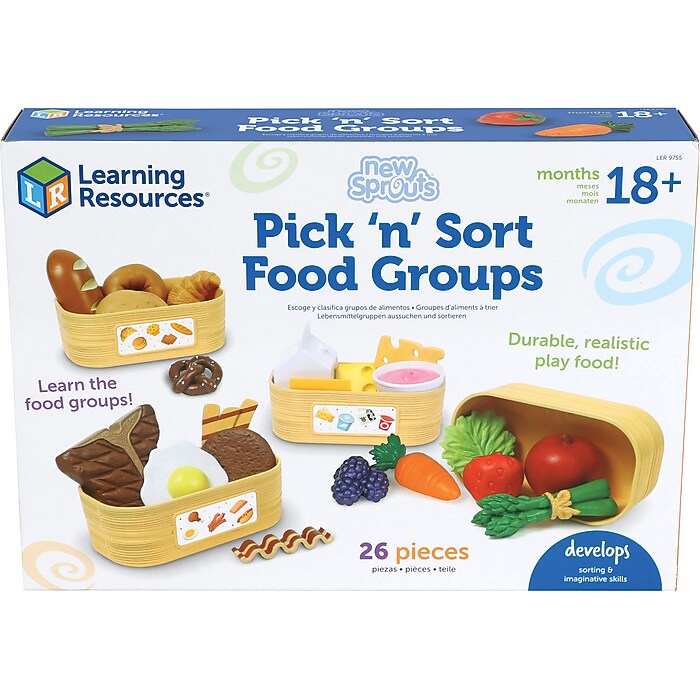 Learning Resources New Sprouts Pick 'n' Sort Food Groups Toy Set