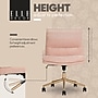 Elle Decor Ariana Armless Ergonomic Fabric Swivel Computer and Desk Chair, Pink (60121-PNK)~#|#~2A6455FD-A997-4BAE-94C2B9772142B612_sc7