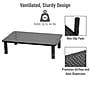 Mind Reader Ventilated Adjustable Monitor Stand, Up to 44 lbs., Black (4LEGMET-BLK)~#|#~2A6497BA-CC12-4808-87F9DE7E14633816_sc7